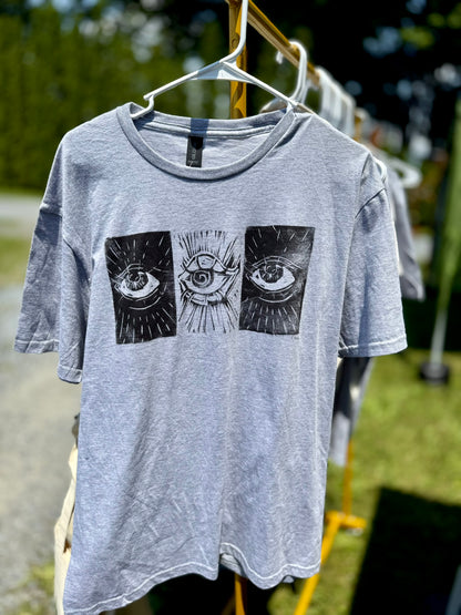 3rd Eye Linoleum Printed T-Shirt