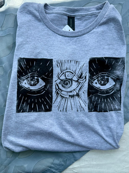 3rd Eye Linoleum Printed T-Shirt