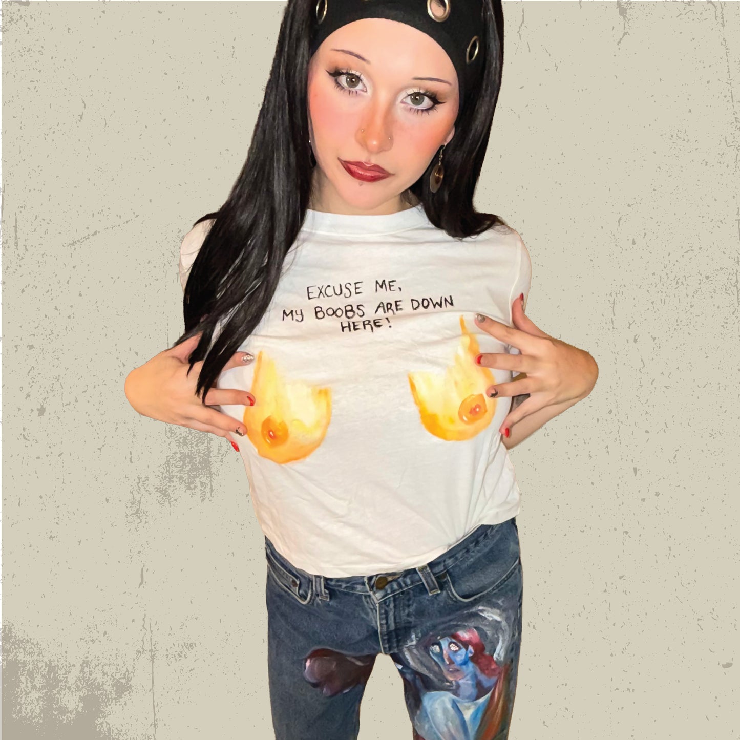 Excuse Me, My Boobs Are Down Here Shirt