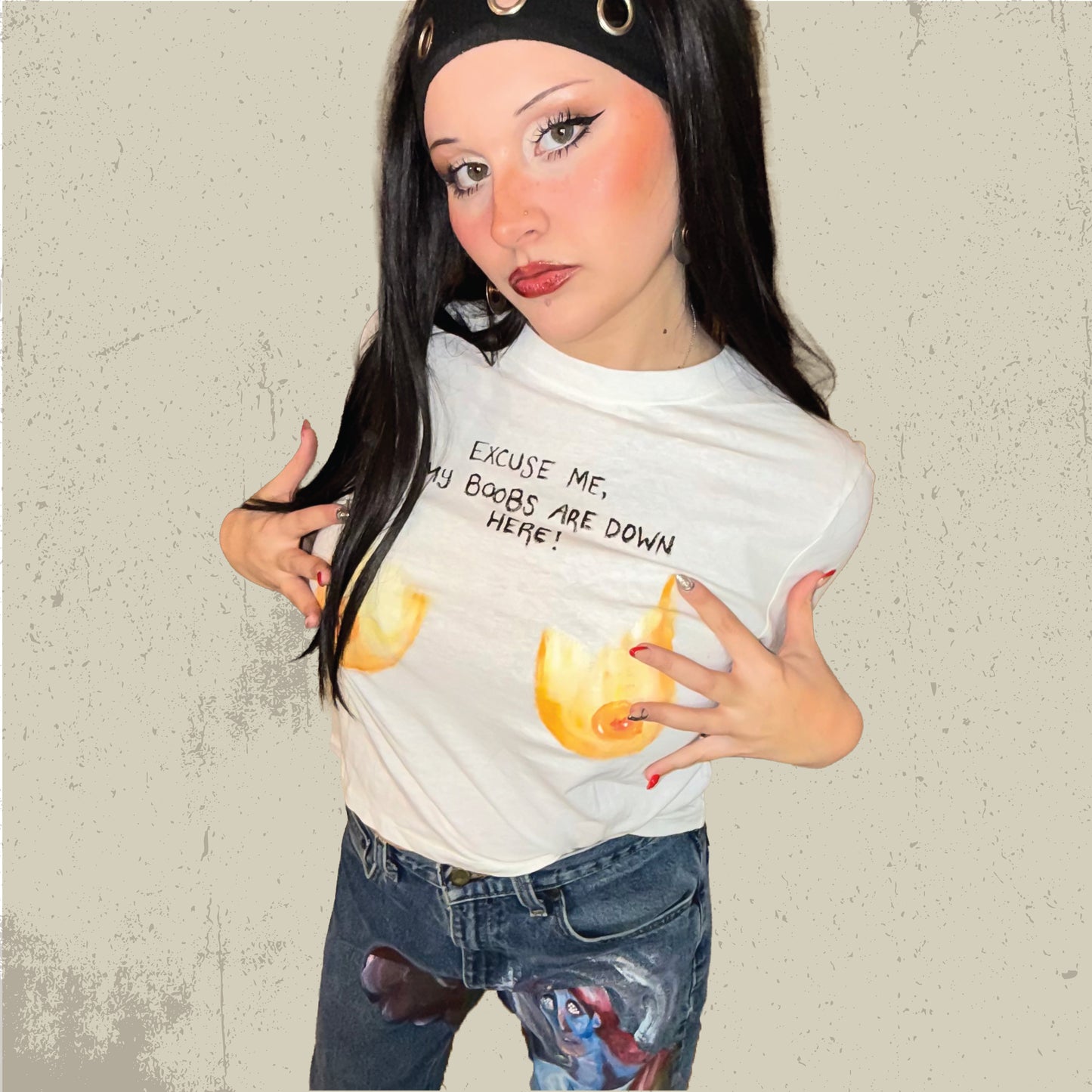 Excuse Me, My Boobs Are Down Here Shirt