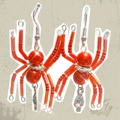 Redcap Spider Earrings