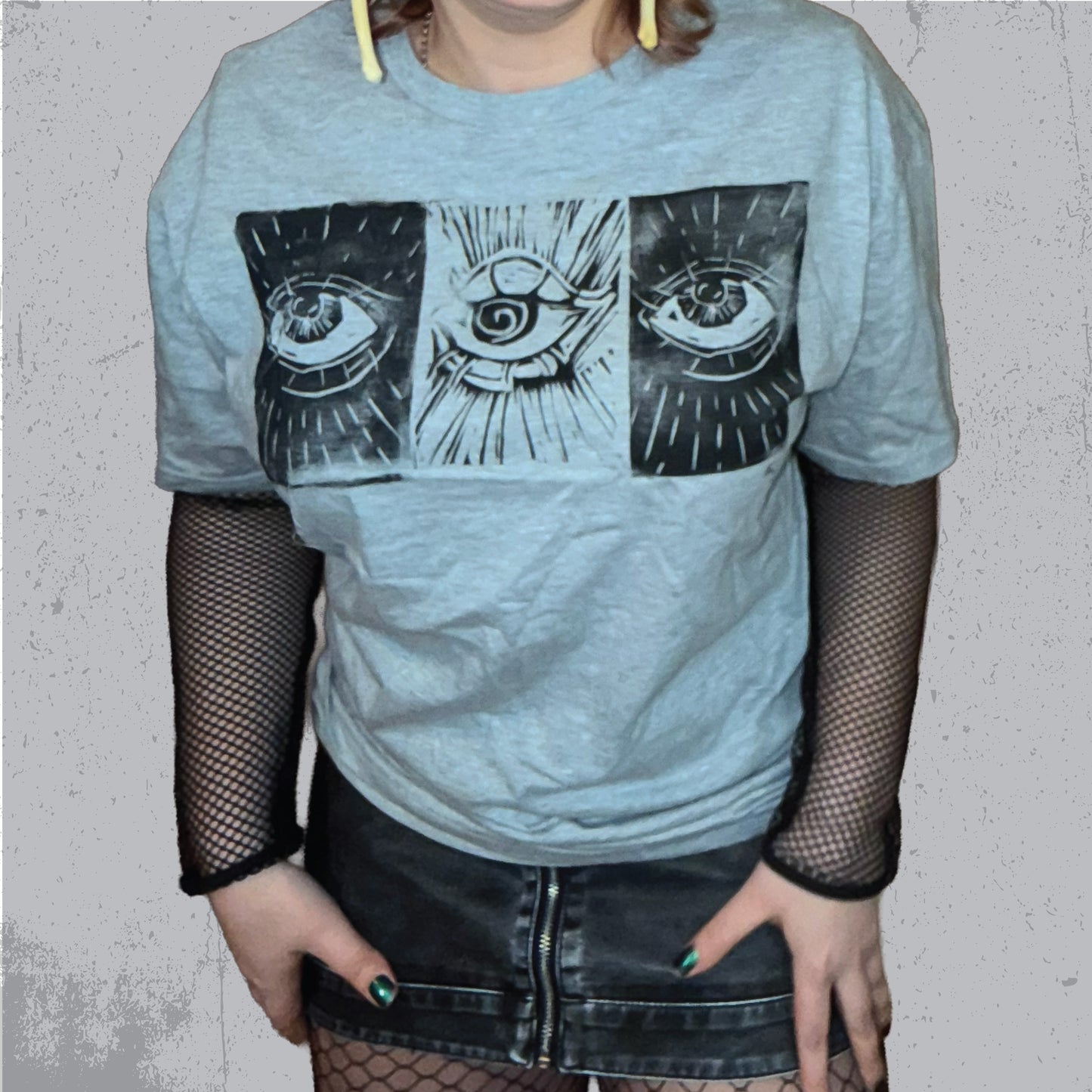 3rd Eye Linoleum Printed T-Shirt